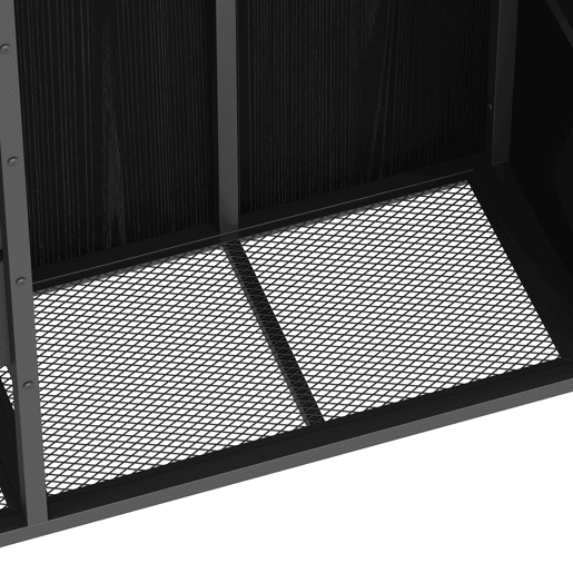 Cama loft 90x200 cm - 2 gavetas, armário aberto, LED multicolorido, arrumação - preto Cama loft 90x200 cm - 2 gavetas, armário aberto, LED multicolorido, arrumação - preto