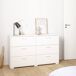 Aparador Eria doble 6 cajones - Mueble auxiliar 139 Aparador Eria doble 6 cajones - Mueble auxiliar 139 Blanco