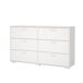 Aparador Eria doble 6 cajones - Mueble auxiliar 139 Aparador Eria doble 6 cajones - Mueble auxiliar 139 Blanco