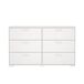 Aparador Eria doble 6 cajones - Mueble auxiliar 139 Aparador Eria doble 6 cajones - Mueble auxiliar 139 Blanco
