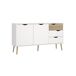 Aparador Tajo 2 puertas y 3 cajones - Mueble auxiliar Aparador Tajo 2 puertas y 3 cajones - Mueble auxiliar Natural/ Blanco