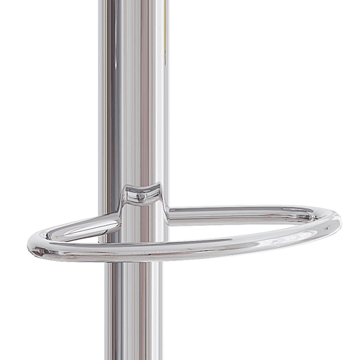 Bancos de bar ajustáveis, 2 unidades - giratórios a 360°, encosto com estofamento em PU - branco e prateado Bancos de bar ajustáveis, 2 unidades - giratórios a 360°, encosto com estofamento em PU - branco e prateado
