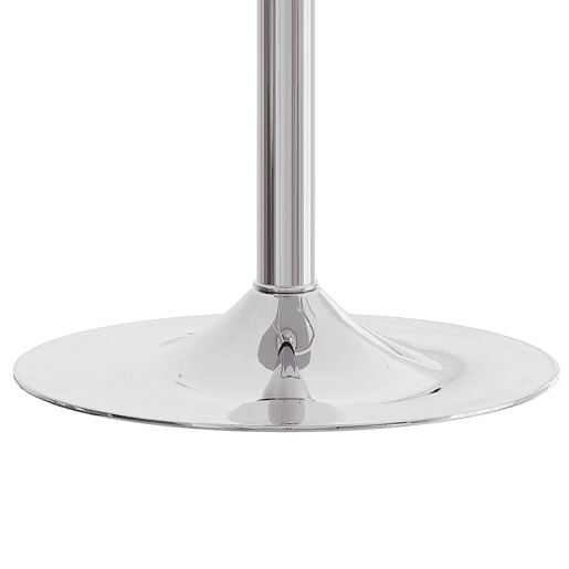 Bancos de bar ajustáveis, 2 unidades - giratórios a 360°, encosto com estofamento em PU - branco e prateado Bancos de bar ajustáveis, 2 unidades - giratórios a 360°, encosto com estofamento em PU - branco e prateado