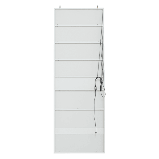 Vitrine 70x30x200 cm - Vitrine com LED, gavetas e prateleiras abertas - Branco Vitrine 70x30x200 cm - Vitrine com LED, gavetas e prateleiras abertas - Branco