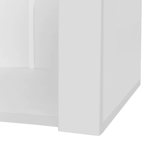 Vitrine de pé 55×38×166 cm - Com 3 prateleiras de vidro, iluminação LED - Branca Vitrine de pé 55×38×166 cm - Com 3 prateleiras de vidro, iluminação LED - Branca