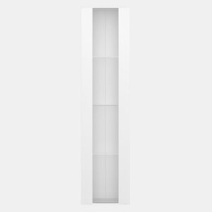 Vitrine multifuncional 40x29x170 cm - Luz LED RGB, painel acrÃlico, design simples - Branco