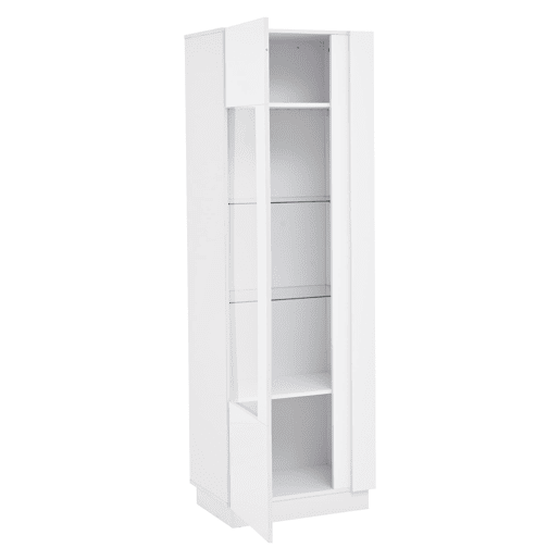 Vitrine 60x40x180 cm - Porta acrÃlica, LED, 3 prateleiras de vidro, alto brilho - Branco Vitrine 60x40x180 cm - Porta acrÃlica, LED, 3 prateleiras de vidro, alto brilho - Branco
