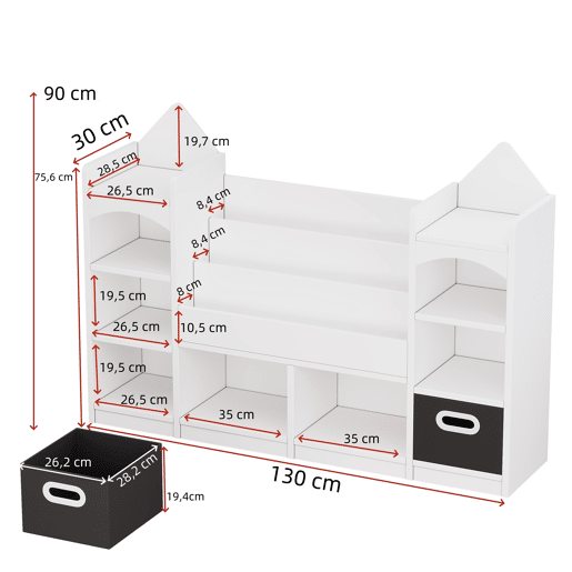 Vitrine alta 70 x 40 x 188 cm - com 2 portas, 6 prateleiras ajustáveis, vitrine de vidro com iluminação LED, estilo moderno - branco e cor de madeira natural