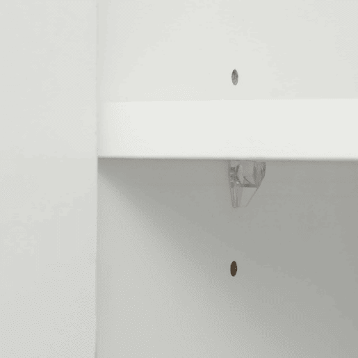 Armário expositor com 2 portas e 2 gavetas e LED - Altura 180cm - Branco Armário expositor com 2 portas e 2 gavetas e LED - Altura 180cm - Branco