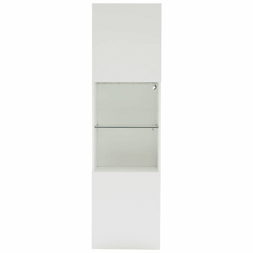 Vitrine alta 45x35x160 cm - com LED, 1 prateleira de vidro - branca Vitrine alta 45x35x160 cm - com LED, 1 prateleira de vidro - branca