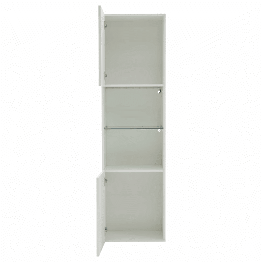 Vitrine alta 45x35x160 cm - com LED, 1 prateleira de vidro - branca Vitrine alta 45x35x160 cm - com LED, 1 prateleira de vidro - branca