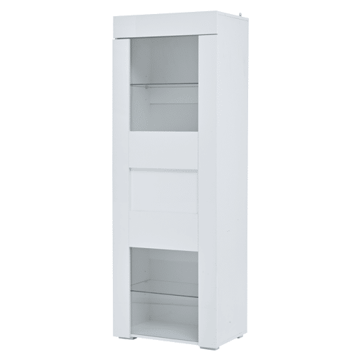 Vitrine 60x40x170 cm - Portas acrÃlicas, LED, 2 prateleiras de vidro, alto brilho - Branco Vitrine 60x40x170 cm - Portas acrÃlicas, LED, 2 prateleiras de vidro, alto brilho - Branco