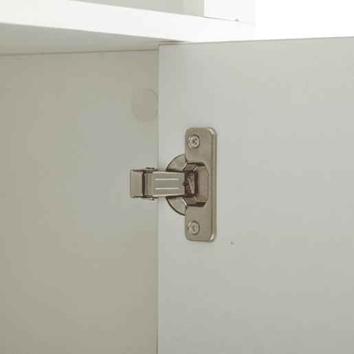 Aparador para sofá 100x35x170 cm - Armário de arrumação de alto brilho com luzes LED, vitrina com vidro temperado - Branco