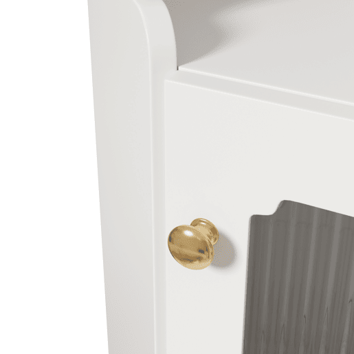 Armário de canto 63,5 x 124 cm - superfície lacada com iluminação LED e controlo por aplicação, design moderno e multifuncional - branco Armário de canto 63,5 x 124 cm - superfície lacada com iluminação LED e controlo por aplicação, design moderno e multifuncional - branco