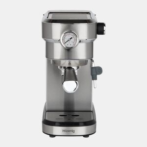 H.Koenig Cafetera Professional Espresso Automática Presión 20 Bar EXP820, Acero inox, Portátil, 1.1L