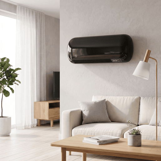 HOMCOM Aquecedor Elétrico Cerâmico de Parede 2000 W com 3 Modos, Ecrã LED, Termóstato Ajustável, Temporizador 24 h, Oscilação, Comando à Distância e Deteção de Janelas Abertas HOMCOM Aquecedor Elétrico Cerâmico de Parede 2000 W com 3 Modos, Ecrã LED, Termóstato Ajustável, Temporizador 24 h, Oscilação, Comando à Distância e Deteção de Janelas Abertas
