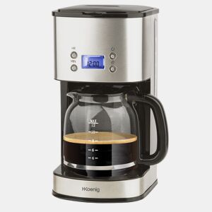Máquina de café programável MG30 Hkoenig, prateada, 1000W, 1,5L, mantém o café quente