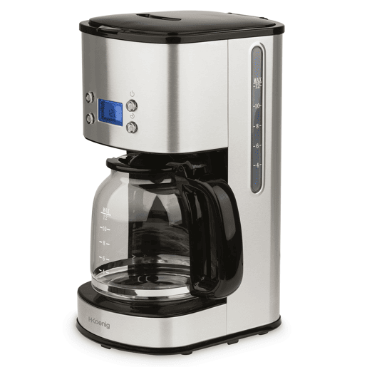 Máquina de café programável MG30 Hkoenig, prateada, 1000W, 1,5L, mantém o café quente Máquina de café programável MG30 Hkoenig, prateada, 1000W, 1,5L, mantém o café quente