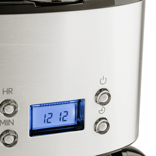 Máquina de café programável MG30 Hkoenig, prateada, 1000W, 1,5L, mantém o café quente Máquina de café programável MG30 Hkoenig, prateada, 1000W, 1,5L, mantém o café quente