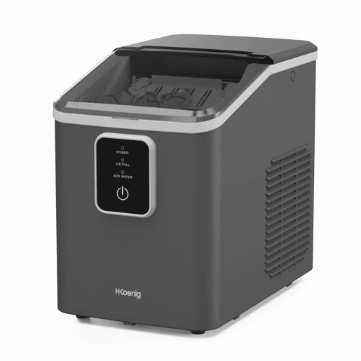 H.Koenig Máquina de Gelo KUB12, 12kg em 24h, Portátil, Silenciosa, 1L, Gelo Pronto em 7min, Pá Incluída H.Koenig Máquina de Gelo KUB12, 12kg em 24h, Portátil, Silenciosa, 1L, Gelo Pronto em 7min, Pá Incluída