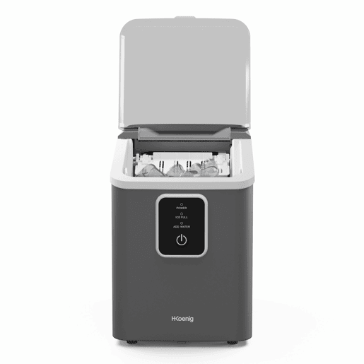 H.Koenig Máquina de Gelo KUB12, 12kg em 24h, Portátil, Silenciosa, 1L, Gelo Pronto em 7min, Pá Incluída H.Koenig Máquina de Gelo KUB12, 12kg em 24h, Portátil, Silenciosa, 1L, Gelo Pronto em 7min, Pá Incluída