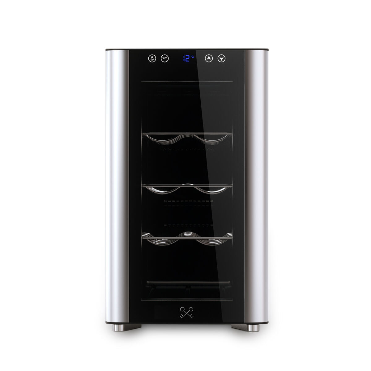 Vinoteca 8 botellas cavs8 les petits champs, 23l, 3 baldas, termoeléctrica, pantalla táctil, 26db, 70w