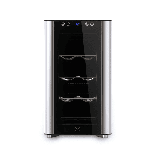 Refrigerador de vinhos CAVS8 Les Petits Champs 8 garrafas, 23L, 3 tabuleiros, termoelétrico, ecrã tátil, 26dB, 70W Refrigerador de vinhos CAVS8 Les Petits Champs 8 garrafas, 23L, 3 tabuleiros, termoelétrico, ecrã tátil, 26dB, 70W