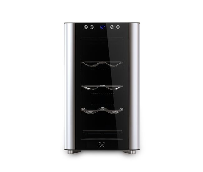 Vinoteca 8 botellas cavs8 les petits champs, 23l, 3 baldas, termoeléctrica, pantalla táctil, 26db, 70w