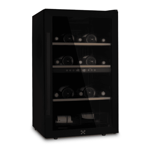 Refrigerador de vinhos 32 garrafas CAVCDB32 Les Petits Champs, preto, dupla zona 5-18°C Refrigerador de vinhos 32 garrafas CAVCDB32 Les Petits Champs, preto, dupla zona 5-18°C