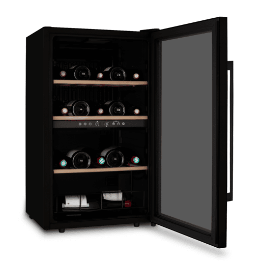 Refrigerador de vinhos 32 garrafas CAVCDB32 Les Petits Champs, preto, dupla zona 5-18°C Refrigerador de vinhos 32 garrafas CAVCDB32 Les Petits Champs, preto, dupla zona 5-18°C