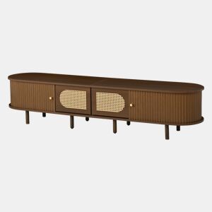 Móvel de TV 180 cm de mdf com 4 portas,noz