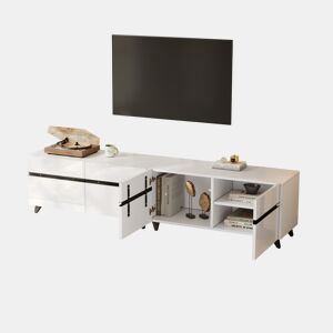 Móvel de TV 180 cm de mdf com 4 portas,branco