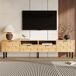 Mueble TV con 2 puertas y 2 cajones Mueble TV con 2 puertas y 2 cajones Natural