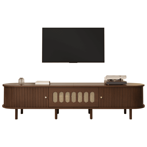 Móvel de TV 180 cm de mdf com 3 portas,noz Móvel de TV 180 cm de mdf com 3 portas,noz