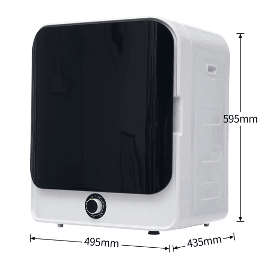 Secador de roupa 3 kg - Aço inoxidável, 5 programas, proteção contra sobreaquecimento, montável na parede - Branco Secador de roupa 3 kg - Aço inoxidável, 5 programas, proteção contra sobreaquecimento, montável na parede - Branco