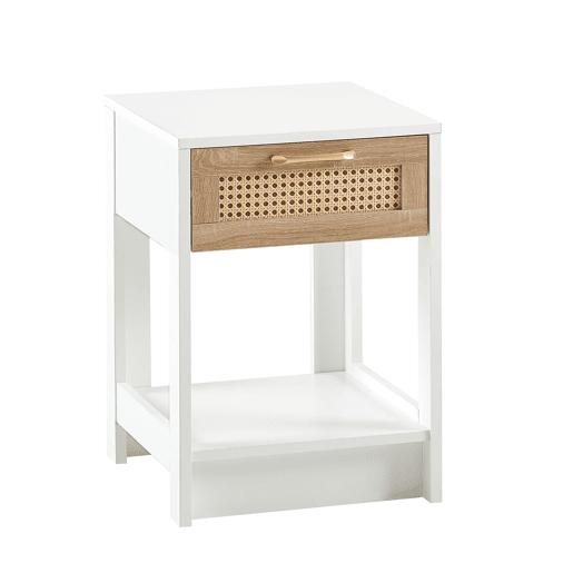 Aparador 63 x 120 x 40 cm - móvel de arrumação em rattan com 2 portas, estilo rústico para sala de jantar - natural Aparador 63 x 120 x 40 cm - móvel de arrumação em rattan com 2 portas, estilo rústico para sala de jantar - natural