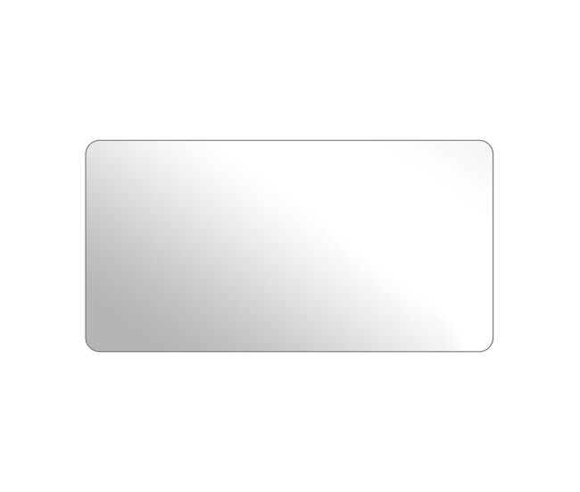 Espejo de baño rectangular sin marco vidrio templado alta definición antifrágil y antihumedad 120x60 cm
