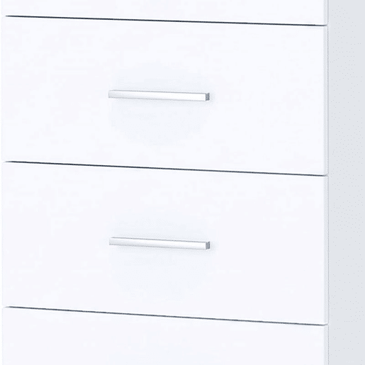 HOMCOM Cómoda de 6 Gavetas, Cómoda Alta e Estreita para Quarto, Sala, Closet ou Entrada, 40x40x110 cm, Cinzento Claro e Branco HOMCOM Cómoda de 6 Gavetas, Cómoda Alta e Estreita para Quarto, Sala, Closet ou Entrada, 40x40x110 cm, Cinzento Claro e Branco