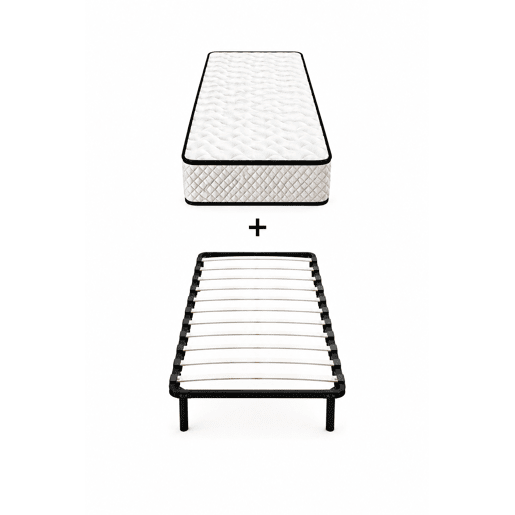 Conjunto de Colchão e Estrado DAGOSTINO HOME (90x190, Altura 20cm)