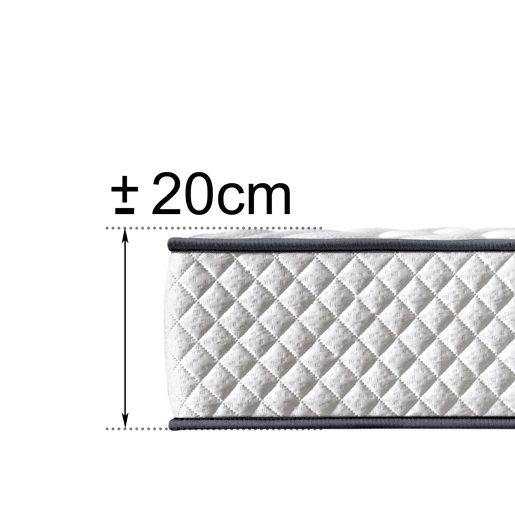 Conjunto de Colchão e Estrado DAGOSTINO HOME (90x190, Altura 20cm)