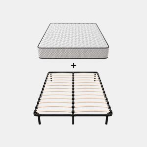 Conjunto de Colchão e Estrado DAGOSTINO HOME (140x190, Altura 20cm)