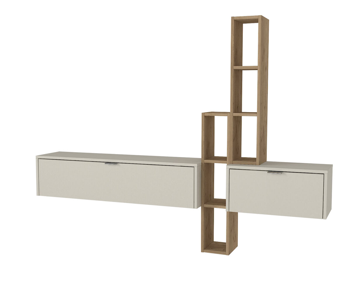 Mueble TV Sepet con estantería lateral