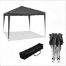Gazebo dobrável 300 x 300 cm - portátil com saco de transporte, montagem rápida para uso no exterior - antracite