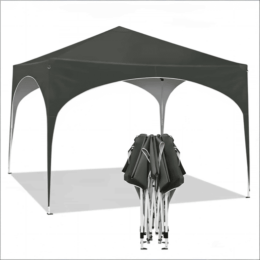 Gazebo de jardim 300x300 cm - Elegante estrutura exterior para pátios e festas - Cinzento Gazebo de jardim 300x300 cm - Elegante estrutura exterior para pátios e festas - Cinzento