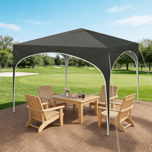 Gazebo de jardim 300x300 cm - Elegante estrutura exterior para pátios e festas - Cinzento Gazebo de jardim 300x300 cm - Elegante estrutura exterior para pátios e festas - Cinzento