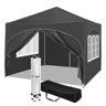 Tenda de jardim 300 x 300 cm - Proteção solar instantânea, com saco de transporte, para festas e espaços exteriores - Cinzento