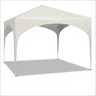 Gazebo de jardim 300x300 cm - Dobrável, proteção para exterior, pátio e festas - Bege