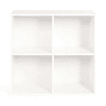 Estante de arrumação - Design compacto e multifuncional, estante com cubos, estante aberta para sala de estarsala de jantar - Branco