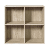 Estante 60x29x60 cm - Design compacto em cubos, estante de arrumação multifuncional, estante aberta, móvel auxiliar - Carvalho
