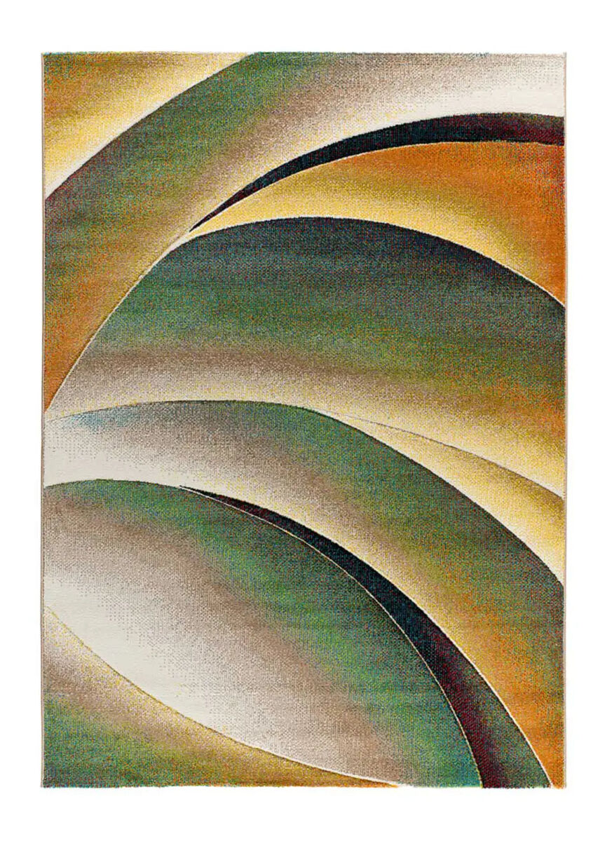 Alfombra moderna verde libet, 160x230 cm - atticgo